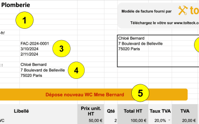 La facture artisan : guide complet et modèle gratuit en téléchargement pour simplifier votre gestion