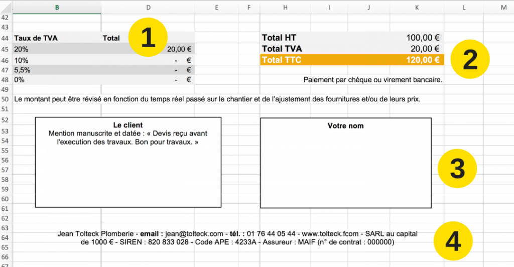 Télécharger votre modèle de devis du bâtiment gratuit  Tolteck